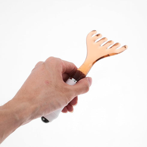 PartyKindom Finger Roller and Scalp Scraping Claw Massager with Beads, Dual-Head Gua Sha Tool for Neck, Face