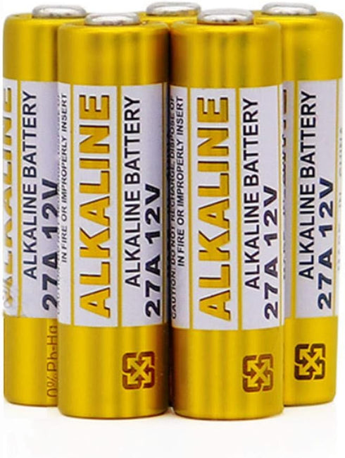 27A Batteries 12V Alkaline Battery CA22 SNN4176A ALK27A A27BP K27A VR27 R27A (10pcs/2Pack)