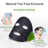 Naruko Tea Tree Shine Control and Blemish Clear Charcoal Sheet Mask with Salicylic Acid, Witch Hazel, Tea Tree Oil,