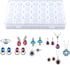 Hakeeta 28 Pill Organizer - Medicine Organizer - Vitamin Organizer - Plastic - Clear - Slots - Adjustable Jewelry