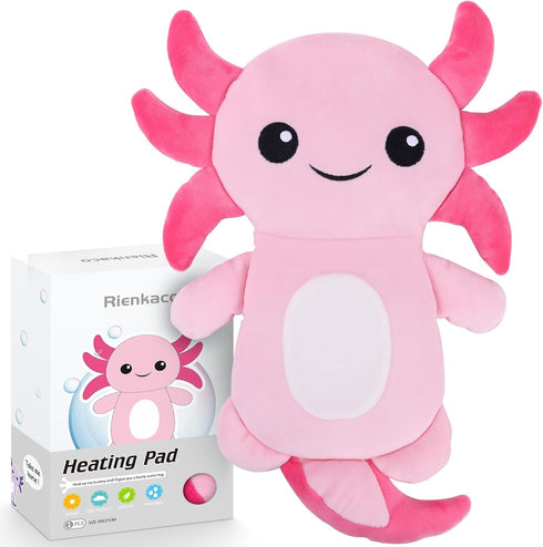 Microwave Heating Pads for Cramps, Cute Microwavable Period Heating Pad for Women & Girls, Stuffed Animals Moist Heat