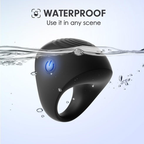 MANFLY Mini Massager, Waterproof Rechargeable Portable Body Massage Ball, Multifunctional Finger Massager, Black