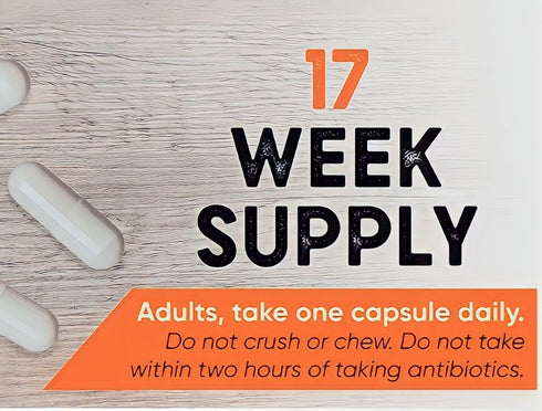 Berkley Jensen Natural 10 Strain Probiotic Supplement, 120 Ct, 10mg B. Longum, Loaded with Live Strains