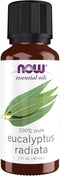 NOW Essential Oils Eucalyptus Radiata Oil, 1-Ounce, 100% Pure, Vegan, Aromatherapy Scent