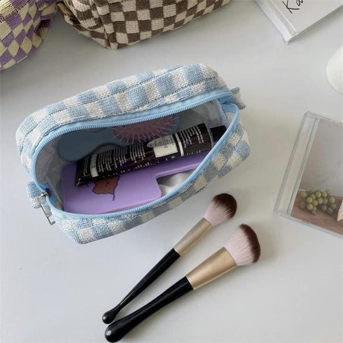 XPONNI Small Cute Makeup Bag, Y2K Accessories Aesthetic Cosmetic Bag for Purse