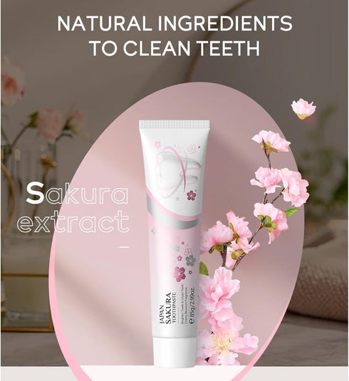 Manyakai Sakura Infused Daily Care Toothpaste - for a Refreshing Clean and Confident Smile White One Size
