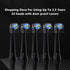 Compatible with Oral-B iO 3/4/5/6/7/8/9/10 Series, 10 Pack Replacement Brush Heads for Electric Toothbrush (Black)