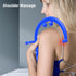 Back and Neck Massager for Trigger Point Fibromyalgia Pain Relief and Self Massage Hook Cane Therapy (Blue)