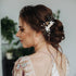 inSowni 18 Pack Gold Flower Bridal Wedding Hair Side Combs, U-shaped Pearls Hair Pins Accessories for Bridesmaids