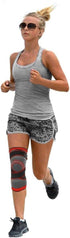 DCF Knee Braces, Compression Sleeve for Men and Women, Knee Pain Relief, Fitness Support for Sports, 2XL, Red