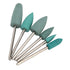 Nail Drill Bits Set, 6pcs Nail Polishing Grinding Machine Tools, Silicone Polisher for Acrylic Gel Nails, Manicure