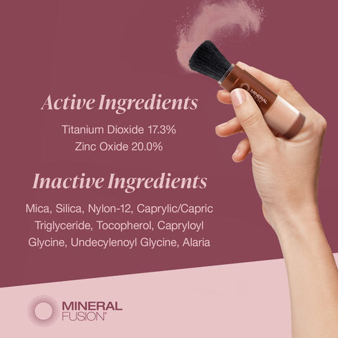 Mineral Fusion Brush-On Sun Defense - SPF 30, UVA and UVB Protection, 0.14 Ounce (Pack of 1)