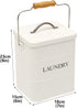 Xbopetda Laundry Powder Bin, Washing Powder Storage Tin with Scoop, Airtight Lid & Handles, Laundry Detergent Powder