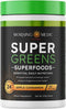 Super Greens Powder with 24+ Superfoods - Supports Immunity & Energy Levels, Apple Cinnamon Flavor