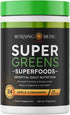 Super Greens Powder with 24+ Superfoods - Supports Immunity & Energy Levels, Apple Cinnamon Flavor