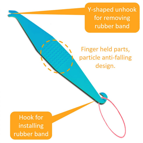 200 Pcs Colorful Dental Elastic Braces Rubber Bands Tool for Orthodontic Braces