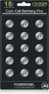 POWEROWL High Capacity CR2025 Battery, 15-Pack, 2025 3V Lithium Batteries, 10 Years Leak-Free