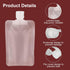 YASUOA 12 Pieces 100ml Leakproof Travel Pouches - TSA Approved Empty Stand Up Pouch for Toiletries