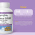 Natural Factors Stress-Relax Chewable Pharma GABA 100 mg, 60 Tablets, Tropical Fruit Flavor