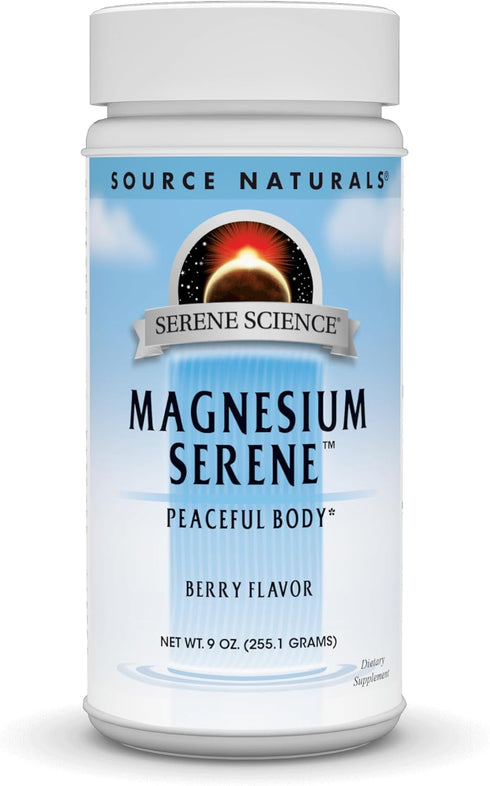Source Naturals Serene Science Magnesium, Serene Berry Flavored, 9 Ounces