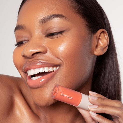 Karuna Skin Tinted Lip Oil, 4.8 mL - Soothing & Moisturizing Vegan Lip Tint with Peptides and Antioxidants