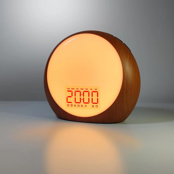 Wake Up Light Sunrise Alarm Clock White Noise Machine with Sunrise Sunset