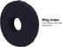 Sitting Cushion, Black Circular Shaped Wheelchair Nursing Bed Sore Pad for Pain Relief, Easy Cleaning Donut Pillow for