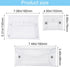 3 Pack Transparent Cosmetic Bags, Portable Waterproof PVC Makeup Cases Organizers for Lipstick, Facial Cleanser,