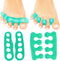 ViveSole Toe Separators, Medium (2 Pairs) - Silicone Gel Spreaders for Men & Women, Therapeutic Spa Stretchers