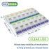 Ezy Dose Weekly Pill Organizer, 2X-Large, Vitamin and Medicine Box, Clear Lids