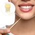 200pcs Double-head Toothpicks, Soft Plastic Oral Care Interdental Floss Cleaners, Light Yellow