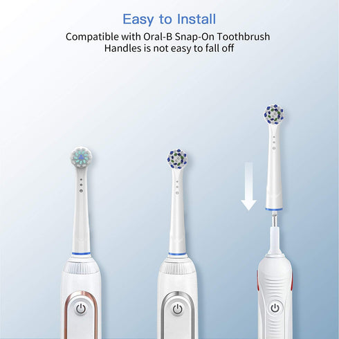 Replacement Toothbrush Heads for Oral B Braun, 4 Pack Professional Electric Toothbrush Heads, Compatible with Oral-B