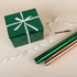 NESCCI Dark Green Metallic Wrapping Paper, Solid Color Gift Wrapping Paper for Wedding, Valentine's Day, Christmas