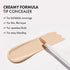 LUNA Full Coverage Long-Lasting Tip Concealer Cover-Fit (#01 Vanilla) for Dark Circles, Fine Lines, Redness &