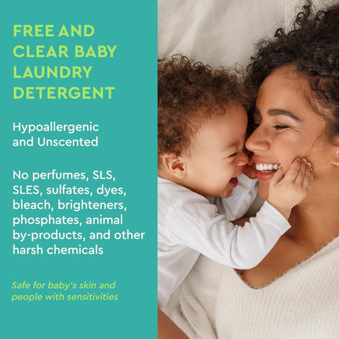 Puracy Liquid Baby Laundry Detergent - 16oz, Natural, Scent-Free, Gentle with Stain Fighting Enzymes