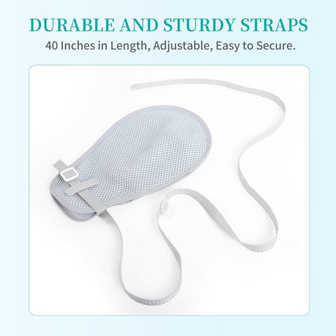 Hands(2Pcs) lefeke Medical Restraint Gloves for Men, Hand Protective Gloves for Dementia Patients or Elderly, Bed