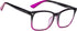 BLUELESS Women’s Reading Glasses - Fashion Ladies Readers (Black/Purple, 0.00)