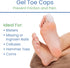 ViveSole 10 Pack Soft Gel Toe Protectors for Men & Women - Flexible Cushion Sleeves for Foot Pain Relief (Large)