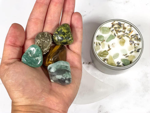 Set, Set, Wealth and Abundance Crystal Kit, Manifestation Crystal Money Stones, Abundance Crystal Crystals for Success