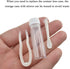 HAHIYO Contact Lens Case Kit with Mirror, Durable Leakproof Holder for Left/Right Eyes, 2 Pack