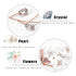 Jakawin Bride Flower Wedding Hair Vine - Crystal Hair Piece, Pearl Bridal Headpiece, Leaf Hair Accessories for Women