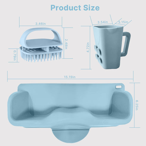 KPDUSG Silicone Portable Hair Washing Station for Kids,Toddlers and Elderly,Shampoo Basin/Bathtub Shampoo Basins