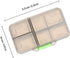 SOPOTUTU 2pcs, 9-Compartment Portable Medicine Organizer Box Weekly Pill Container, Large Capacity Travel Medicine Case
