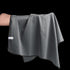 SINLAND Microfiber Glass Polishing Cloths, Large Size, 20 Inch x 25 Inch, Pack of 2, Lintless Drying Towels, Dark Grey