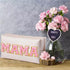 Y1tvei Preppy Patch Extra Large Mama Varsity Letter Makeup Bag, Pink Chenille Letter PU Leather Zipper Organizer
