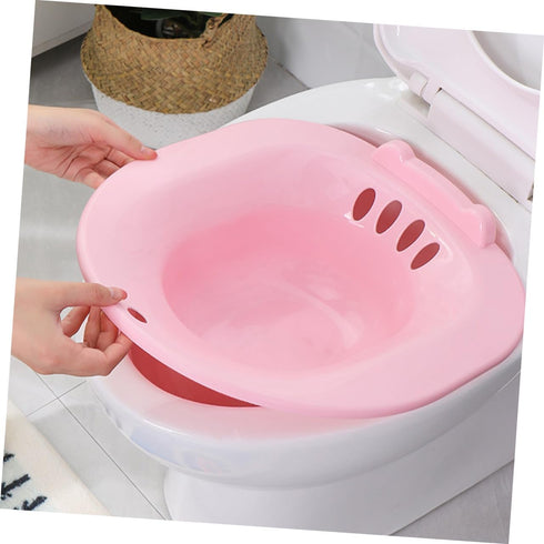 Postpartum Bath Soak Sitz Bath Basin with Anti-Spill Overflow for Pregnant Women and Elderly Non-Slip Hip Soaking Tub