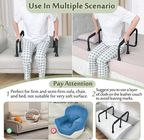 Stand Assist, Chair Lift Assist Devices for Seniors Elderly, Mobility Standing Aid Rail for Couch, Chair Assistance