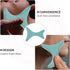 Mobestech Ceramic Guasha Massage Board Blue Body Massager Tool for Shoulder Neck Relief Spa Scraping Therapy and Full