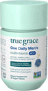 True Grace Men's 40+ One Daily Multivitamin with Fermented Minerals, Organic Adaptogens & Mushrooms for Immune, Bone &