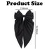 MHDGG 5Pcs Silky Satin Hair Bows - Oversized Long Tail Clips for Women in 5 Colors